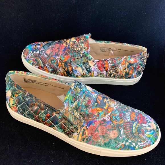 One-of-a-kind HYDROGRAPHIC tattoo design loafers - Picture 4 of 6